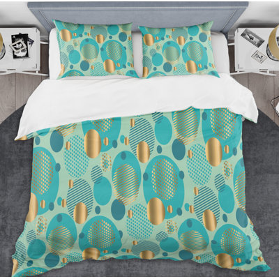 Ensemble de housse de couette dynamics ii mid-century