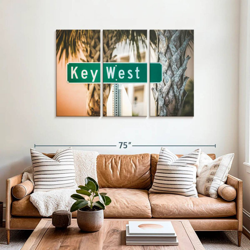 Plaque de rue Key West, H 36 po x l 57 po