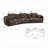 Bash Sofa W/7 Pillows