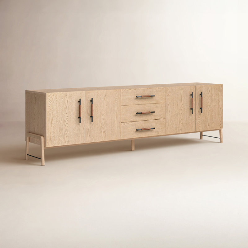 Rosedale Media Console-Yucca Oak Veneer, Natural