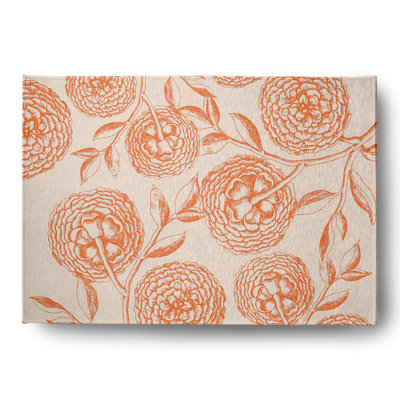 Chenille Floral Indoor Rug