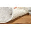 Tapis beige à poil long en laine Wyly-1603202691