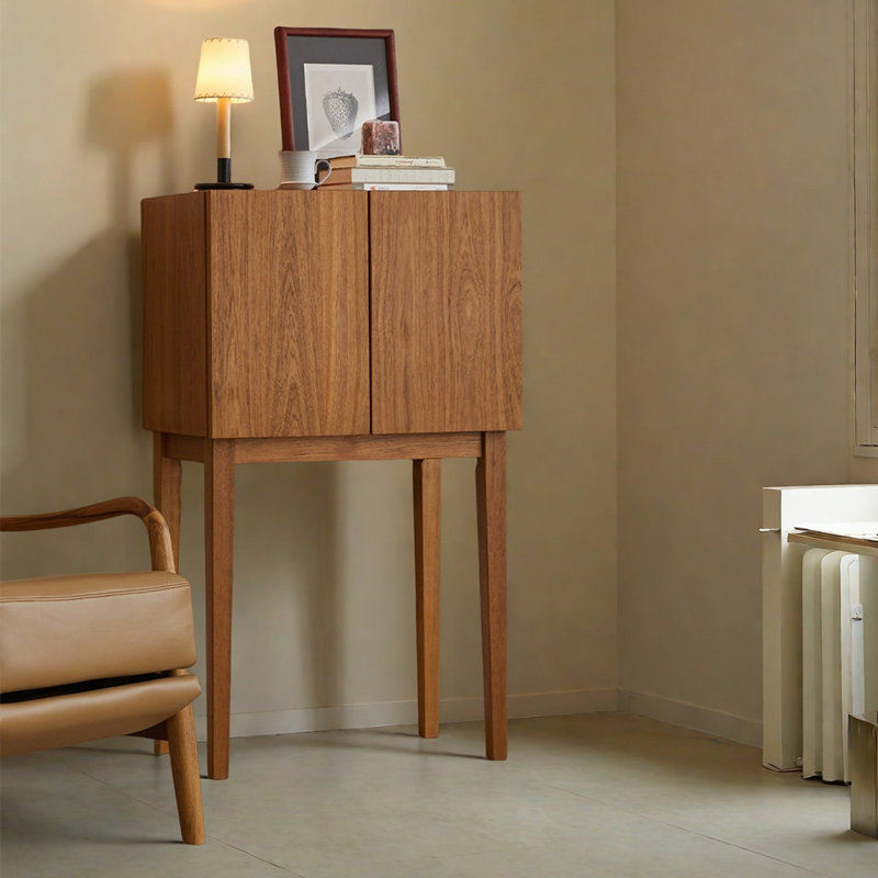Armoire minimaliste à double porte de style nordique