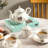 DNGJU 30.7oz. Floral Teapot Set