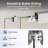 56"-60" W x 72" H Double Sliding Shower Door, Framed Bypass Sliding Door with 1/4'' Tempered Glass, Chrome-123214239