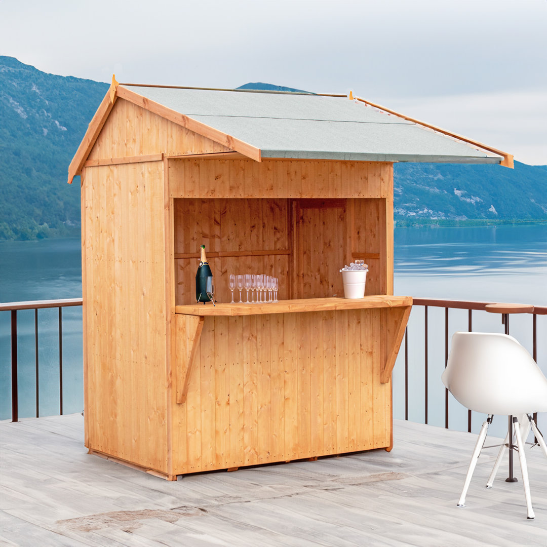 6 Ft. W x 4 Ft. D Garden Bar and Shed