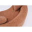 Canapé modulaire courbé en S en chenille: double profondeur (21,3 po et 26,8 po), orange, sans assemblage, compact pour les petits espaces, 300 lb, L 66,9 po-1760178214