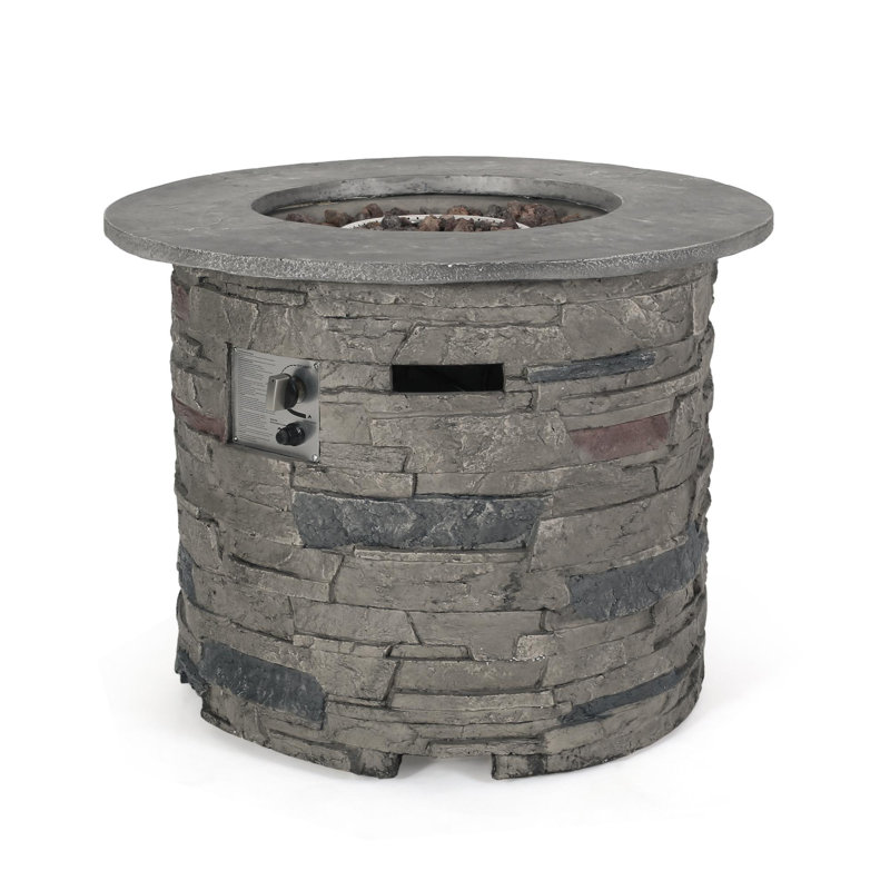 Outdoor 32" Round MgO Propane Fire Pit - 40,000 BTU