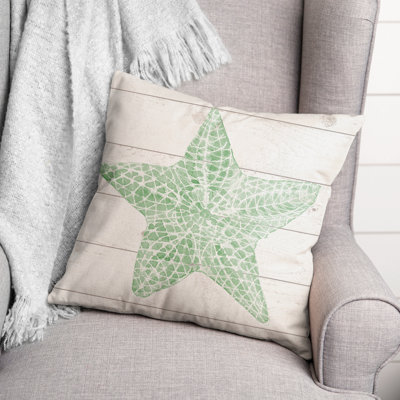  Starfish Square Pillow Cover & Insert
