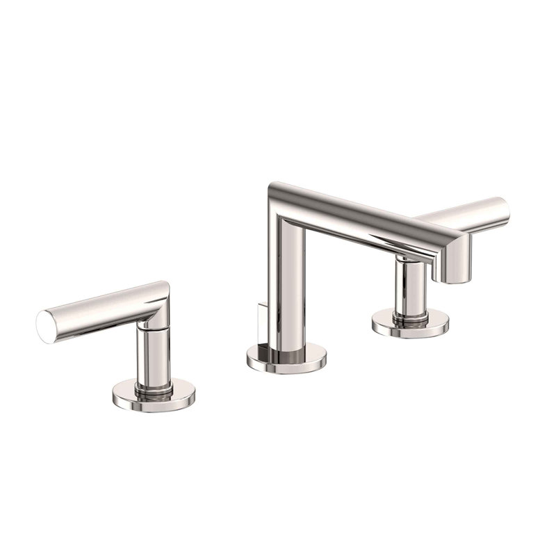 Kirsi Widespread Bathroom Faucet with Drain Assembly, Polished Nickel