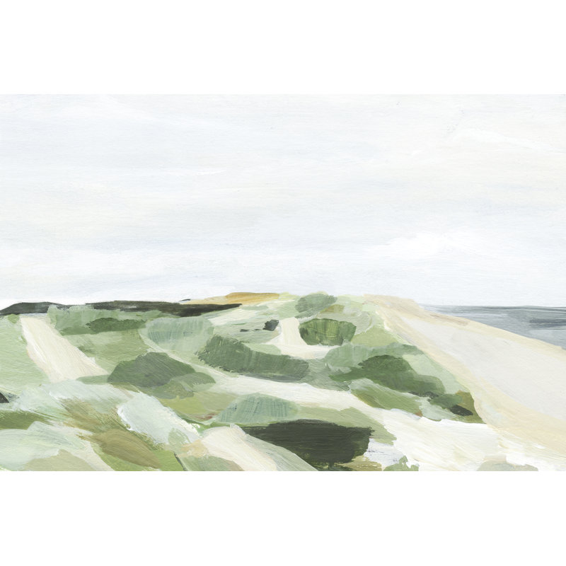 Coastline Greenery I - Painting, 81cm H x 122cm W, Wrapped Canvas