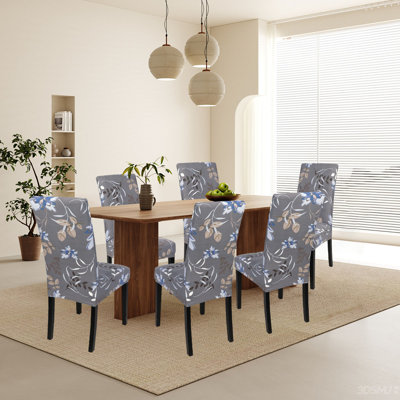 Floral Dining Chair Slipcover