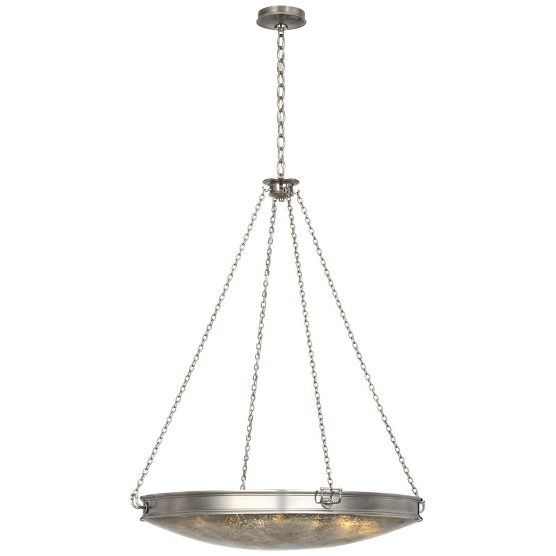 Marie Flanigan Chandelier, Pewter, 9 Lights