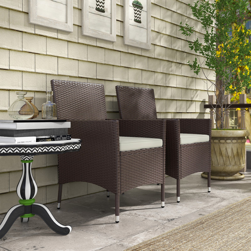 Ensemble de 2 fauteuils de jardin empilables, pour terrasse, jardin ou pelouse.