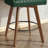 26" Swivel Bar Stool With Pocket Spring Seat & Solid Wood Base-1031658710