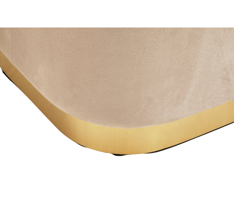 60cm Wide Velvet Pouffe Ottoman