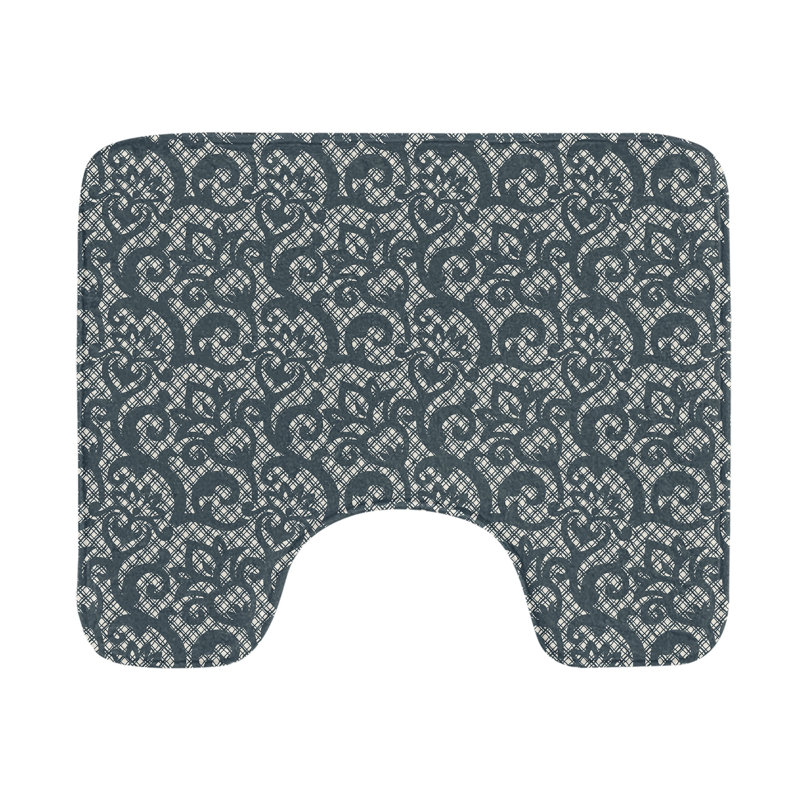  Tapis de salle de bain en U bleu sarcelle 20 po Teal
