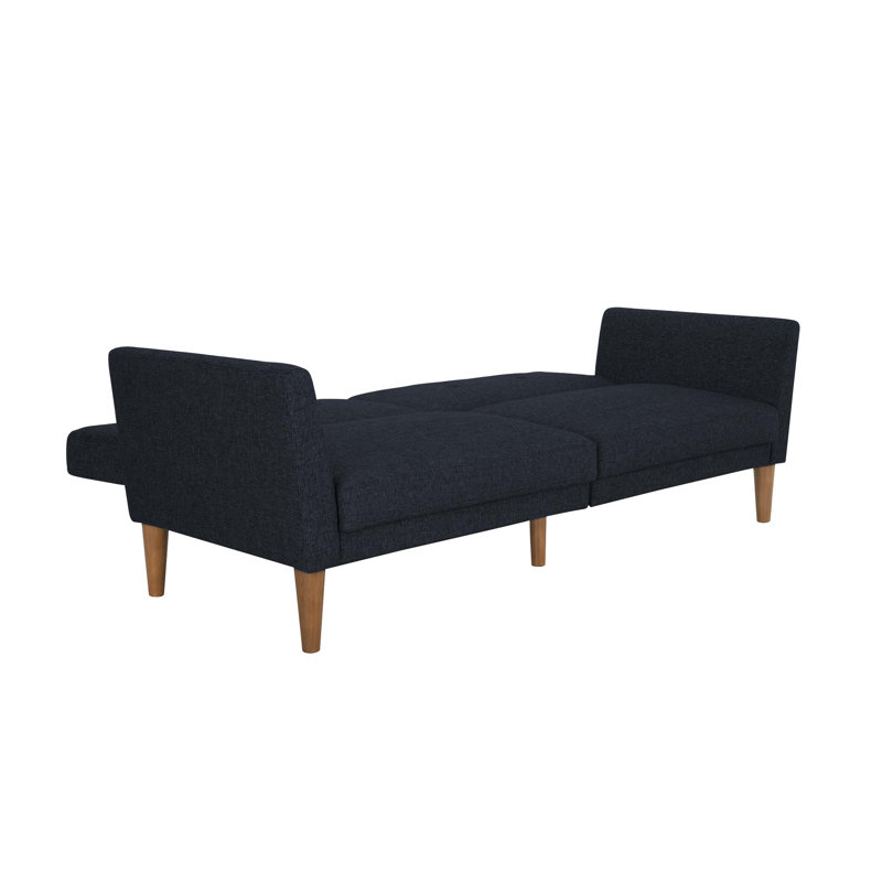 Mirrabooka Twin 204.5cm Upholstered Convertible Sofa, Navy Performance