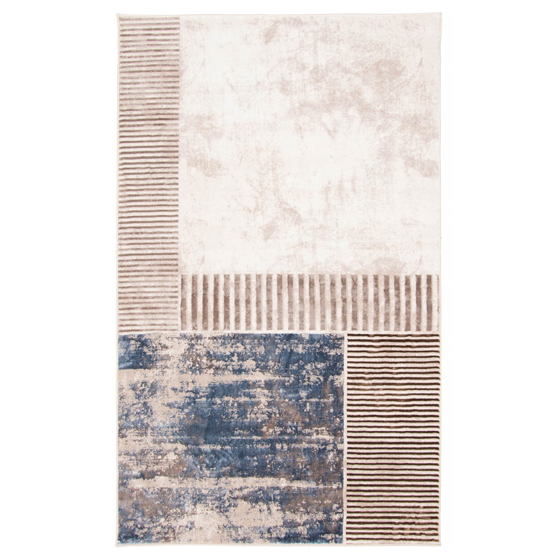 Gouveia Grey Rug, Rectangle 5' x 8'