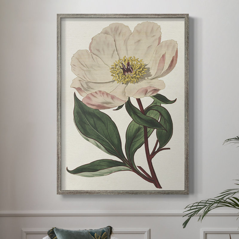 «Pink Floral Mix VII», reproduction encadrée - bois massif, H 30 po x l 24 po