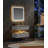 Solid wood 36'' Modern Wall Mounted Single Bathroom Vanity with Engineered Marble Top and Light-508501492