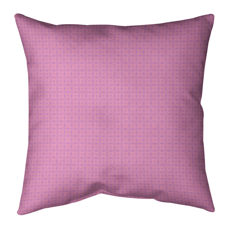 Housse de coussin Katelyn Elizabeth, 14 po x 14 po, Pas de bourre, Rose / Mauve