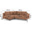 4 Seater Corner Sofa-579636826-579636830