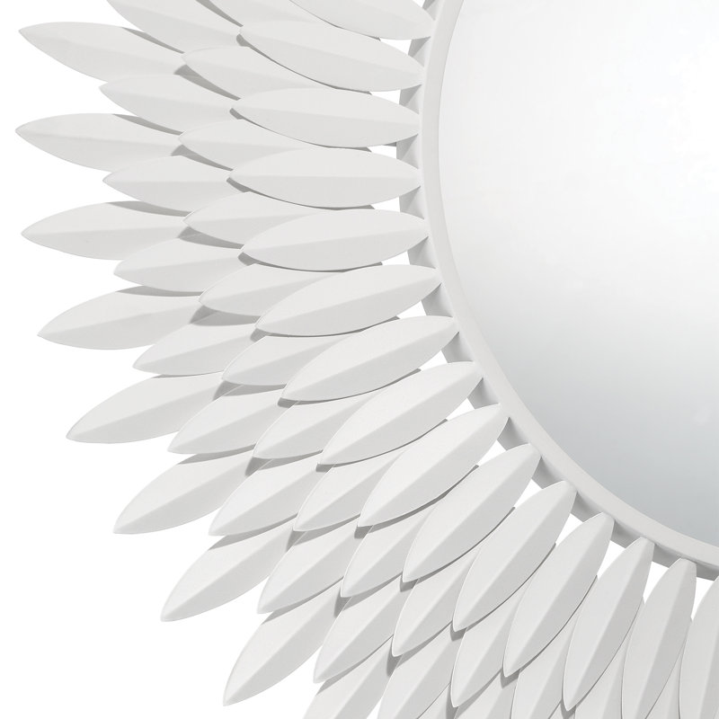 Miroir Thom, 30 po x 30 po, Blanc mat