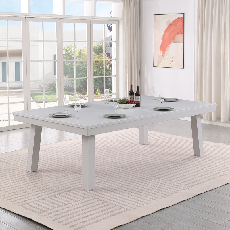 Table de billard d'extérieur / d'intérieur en ardoise avec dessus de salle à manger et accessoires Oasis, Blanc, Sable