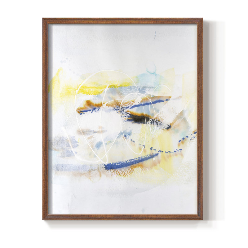 «Spacial I», reproduction encadrée - bois massif, Brun, H 10 po x l 8 po