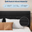 Lit plateforme tapissier pleine grandeur en velours avec tête de lit, support en lattes de bois, rangement sous le lit, aucun sommier requis, noir, chambre à coucher moderne-2139757047-2139757046