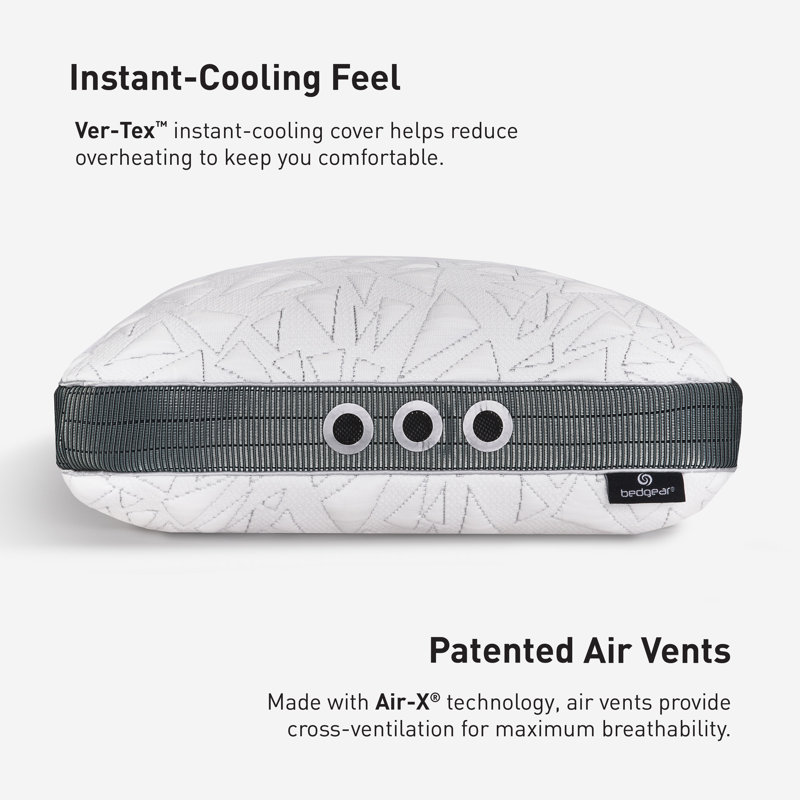 Bedgear Storm Performance Cooling Pillow - Bed Pillow for All Sleep Positions, 3.0, King, Medium-Firm