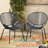 Chair - Navy Iron, 34.81 In. Tall, 24.96 Wide, 25.89 Deep, 22.41 Lb Mass Iron For Comfort, 34 H, 24.8 W, 25.5 D, Heavy