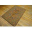 Hooked Small Scatter Size Antique American Wool 1930s Rug