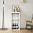 Cabinets, Walnut Brown Minimalist Modular Wine Bar with Storage Hutch | 17.8"L x 15.95"W x 35.43"H | Particle Board+MDF | Bedroom-991056306