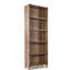 Bibliothèque étagère 71 "en chêne patiné à cinq niveaux