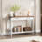 Console Table With 2 Drawers, Farmhouse Sofa Table With Storage Shelf, Accent Wood Entryway Table-106000297