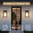 Dusk To Dawn Classic Outdoor Wall Sconce With Cylinder Glass Shade And Rectangular Metal Frame, Waterproof For Porch, Patio(Set Of 2)-262313138