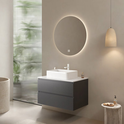 30" Wall Mounted Plywood Cabinet Without Basin