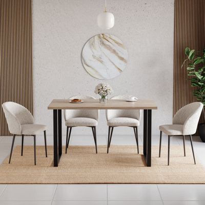 Aheed Metal Base Dining Table