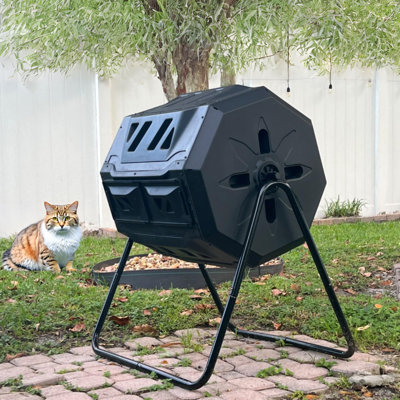 42 Gallons Plastic Tumbler Composter