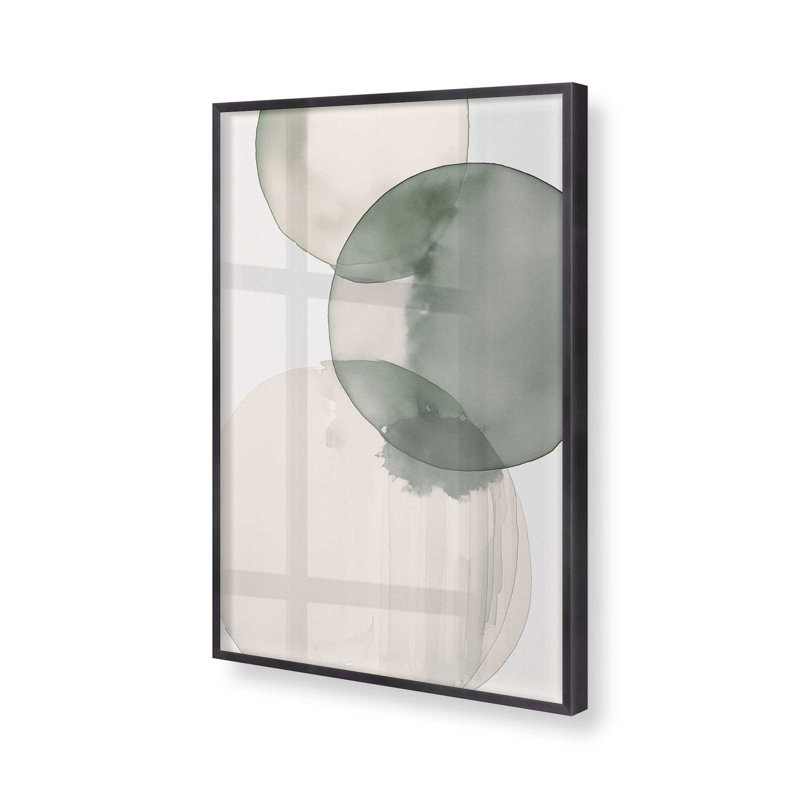 Silent Spheres II, Cadre en zinc patiné, H 15,25 po x l 12,25 po