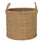 Round Seagrass Basket with Handles, Natural