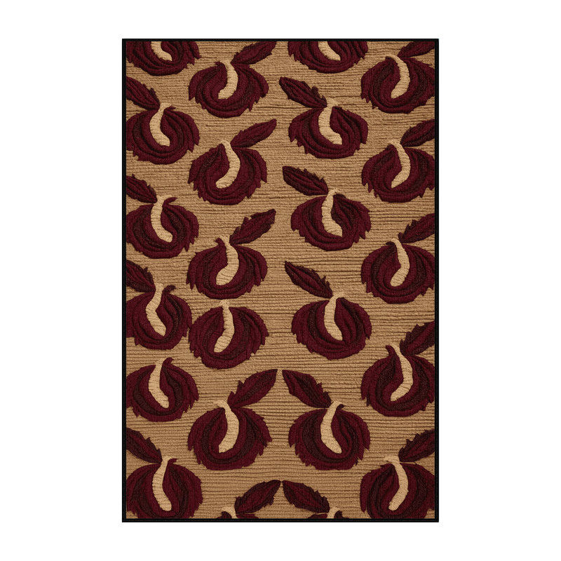 Washable Mayhaw Fruits Area Rug, Rectangle 2' x 3'