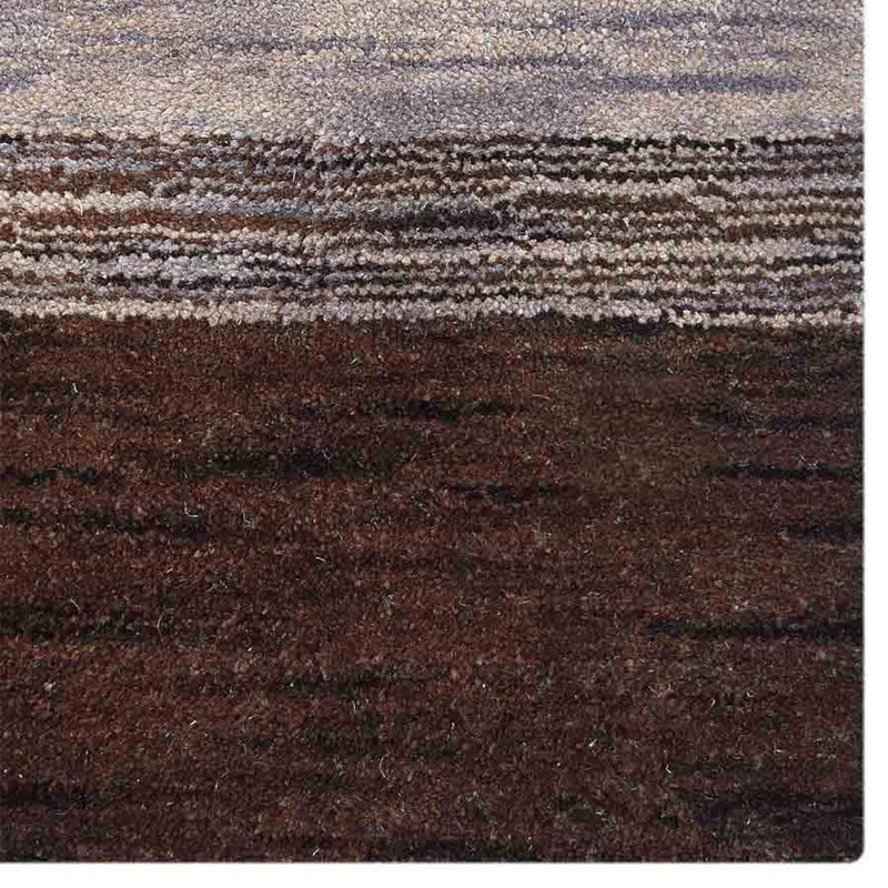 Tapis rectangulaires en laine tissée à la main Anley, Rectangle 6 pi x 9 pi