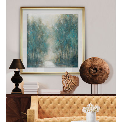 " Lakeside Groves " Painting Print