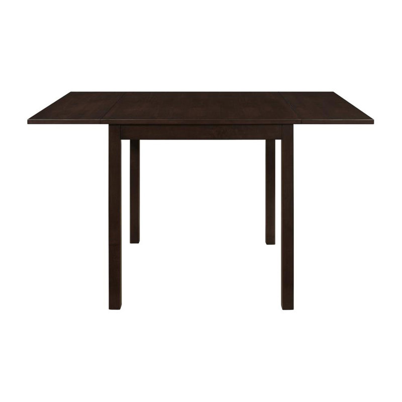 Rectangular 52-Inch Extension Dining Table, Cappuccino