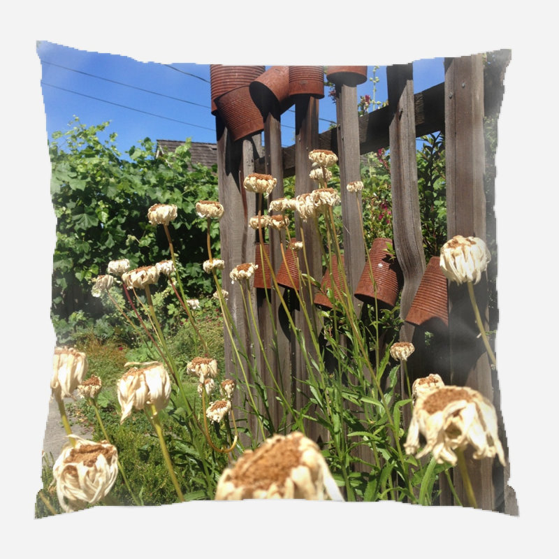 Outdoor Reversible Throw Pillow, Microsuede, Indoor