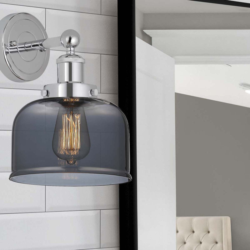 Carrizo Armed Sconce, Polished Chrome