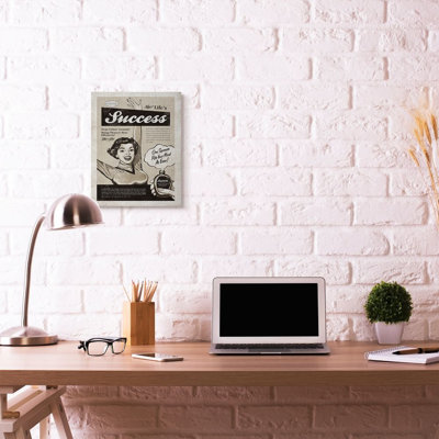 'Success Spray Funny Vintage Comic Book Design' by Ester Kay Graphic Art on Canvas